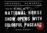 Image of National horse show of 1938 New York City USA, 1938, second 7 stock footage video 65675049463