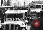 Image of Red Cross trucks Buchenwald Germany, 1945, second 1 stock footage video 65675049491