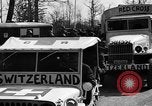 Image of Red Cross trucks Buchenwald Germany, 1945, second 3 stock footage video 65675049491