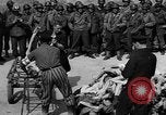 Image of pile of dead Buchenwald Germany, 1945, second 14 stock footage video 65675049492