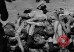 Image of pile of dead Buchenwald Germany, 1945, second 29 stock footage video 65675049492