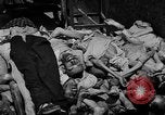 Image of pile of dead Buchenwald Germany, 1945, second 43 stock footage video 65675049492