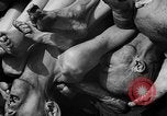 Image of pile of dead Buchenwald Germany, 1945, second 47 stock footage video 65675049492