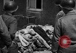 Image of dead bodies Buchenwald Germany, 1945, second 38 stock footage video 65675049495
