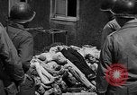 Image of dead bodies Buchenwald Germany, 1945, second 39 stock footage video 65675049495