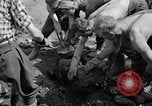 Standbild Gestapo Opfer exhumiert Polygone Frankreich, 1944, aus Sekunde 54 historischem Filmmaterial Videoclip 65675049516