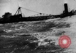 Image of disabled freighter Atlantic Ocean, 1935, second 38 stock footage video 65675049559