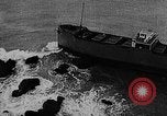 Image of Coast Guard rescue operations for tanker Lyman Stewart in California United States USA, 1935, second 42 stock footage video 65675049574