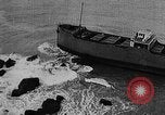 Image of Coast Guard rescue operations for tanker Lyman Stewart in California United States USA, 1935, second 45 stock footage video 65675049574
