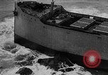 Image of Coast Guard rescue operations for tanker Lyman Stewart in California United States USA, 1935, second 51 stock footage video 65675049574