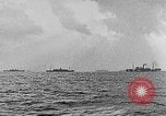 Image of United States ships in convoy to Brest, France, in World War 1 Atlantic Ocean, 1918, second 8 stock footage video 65675049590