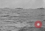 Image of United States ships in convoy to Brest, France, in World War 1 Atlantic Ocean, 1918, second 10 stock footage video 65675049590