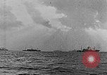 Image of United States ships in convoy to Brest, France, in World War 1 Atlantic Ocean, 1918, second 20 stock footage video 65675049590