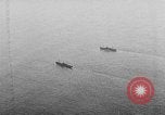 Image of United States ships in convoy to Brest, France, in World War 1 Atlantic Ocean, 1918, second 30 stock footage video 65675049590