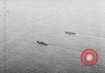Image of United States ships in convoy to Brest, France, in World War 1 Atlantic Ocean, 1918, second 31 stock footage video 65675049590