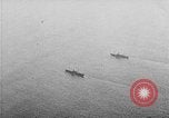 Image of United States ships in convoy to Brest, France, in World War 1 Atlantic Ocean, 1918, second 33 stock footage video 65675049590