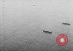 Image of United States ships in convoy to Brest, France, in World War 1 Atlantic Ocean, 1918, second 37 stock footage video 65675049590