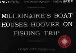 Standbild Herbert Hoover Long Key Florida USA, 1930, aus Sekunde 4 historischem Filmmaterial Videoclip 65675049600