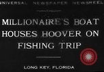 Standbild Herbert Hoover Long Key Florida USA, 1930, aus Sekunde 10 historischem Filmmaterial Videoclip 65675049600