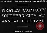 Standbild Gasparilla Pirate Festival Jose Gasparilla, 1930, aus Sekunde 4 historischem Filmmaterial Videoclip 65675049606