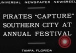 Standbild Gasparilla Pirate Festival Jose Gasparilla, 1930, aus Sekunde 5 historischem Filmmaterial Videoclip 65675049606