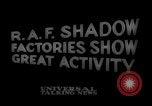 Standbild britischen shadow Factory für Flugzeuge Vereinigtes Königreich, 1940, aus Sekunde 1 historischem Filmmaterial Videoclip 65675049632