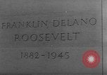 Image of Franklin D Roosevelt Memorial statue unveiling Grosvenor Square 1948 London England United Kingdom, 1948, second 40 stock footage video 65675049649