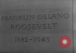 Image of Franklin D Roosevelt Memorial statue unveiling Grosvenor Square 1948 London England United Kingdom, 1948, second 41 stock footage video 65675049649