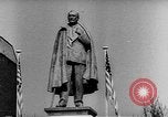 Image of Franklin D Roosevelt Memorial statue unveiling Grosvenor Square 1948 London England United Kingdom, 1948, second 50 stock footage video 65675049649