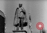 Image of Franklin D Roosevelt Memorial statue unveiling Grosvenor Square 1948 London England United Kingdom, 1948, second 51 stock footage video 65675049649