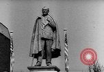 Image of Franklin D Roosevelt Memorial statue unveiling Grosvenor Square 1948 London England United Kingdom, 1948, second 53 stock footage video 65675049649
