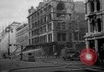 Image of building burns from blitz London England United Kingdom, 1940, second 41 stock footage video 65675049667