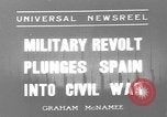 Standbild nationalistischen Armeen Zaragoza Spanien, 1936, aus Sekunde 1 historischem Filmmaterial Videoclip 65675049683