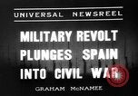 Standbild nationalistischen Armeen Zaragoza Spanien, 1936, aus Sekunde 7 historischem Filmmaterial Videoclip 65675049683