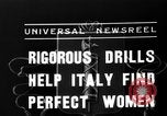 Standbild italienischen Mädchen Orveito Italien, 1936, aus Sekunde 5 historischem Filmmaterial Videoclip 65675049689
