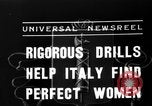 Standbild italienischen Mädchen Orveito Italien, 1936, aus Sekunde 6 historischem Filmmaterial Videoclip 65675049689