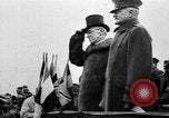 Image of President Woodrow Wilson and General Pershing review troops France, 1919, second 15 stock footage video 65675049723