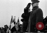 Image of President Woodrow Wilson and General Pershing review troops France, 1919, second 19 stock footage video 65675049723