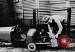 Image of Homemade car of newspaper boy Edward Floyd Seattle Washington USA, 1933, second 8 stock footage video 65675049746