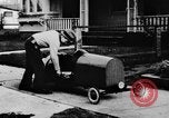 Image of Homemade car of newspaper boy Edward Floyd Seattle Washington USA, 1933, second 24 stock footage video 65675049746