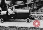 Image of Homemade car of newspaper boy Edward Floyd Seattle Washington USA, 1933, second 30 stock footage video 65675049746