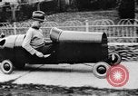 Image of Homemade car of newspaper boy Edward Floyd Seattle Washington USA, 1933, second 32 stock footage video 65675049746