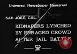 Immagine di Linciaggio in Saint James Park San Jose California USA, 1933, secondo 4 filmato di repertorio 65675049749