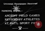 Immagine di Nazionale di atletica soddisfare Nanchino Cina, 1933, secondo 3 filmato di repertorio 65675049754