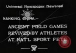 Immagine di Nazionale di atletica soddisfare Nanchino Cina, 1933, secondo 4 filmato di repertorio 65675049754