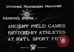Immagine di Nazionale di atletica soddisfare Nanchino Cina, 1933, secondo 5 filmato di repertorio 65675049754