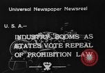 Immagine di Festeggiamenti dopo il divieto è abrogato United States USA, 1933, secondo 3 filmato di repertorio 65675049755