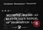 Immagine di Festeggiamenti dopo il divieto è abrogato United States USA, 1933, secondo 4 filmato di repertorio 65675049755