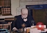 Image of Winston Churchill victory in Europe radio speech London England United Kingdom, 1945, second 8 stock footage video 65675049764