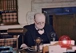 Image of Winston Churchill victory in Europe radio speech London England United Kingdom, 1945, second 9 stock footage video 65675049764
